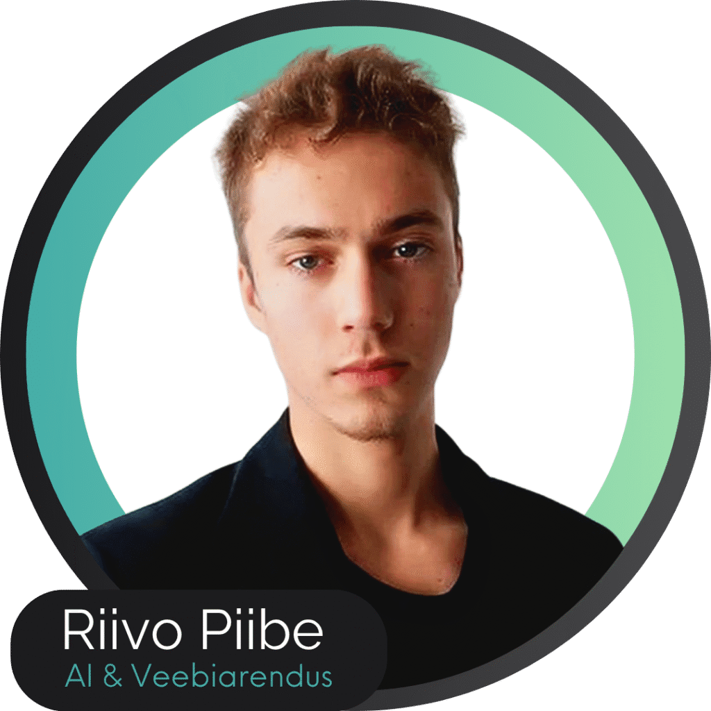 Riivo Piibe, AI ja veebiarenduse spetsialist Onte Digitalis
